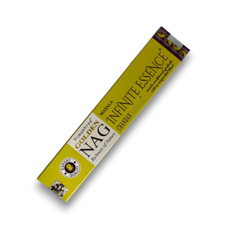 Chandan och Vanilla Infinite Essence Rökelse GOLDEN NAG Infinite Essence Vijayshree Doft - 1 ask med 15gr.