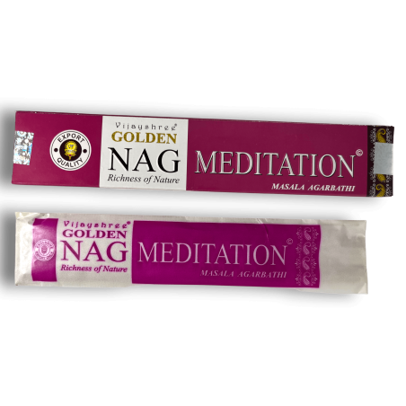 Incienso Meditación GOLDEN NAG Meditation Vijayshree Fragance - 1 Cajetilla de 15gr.