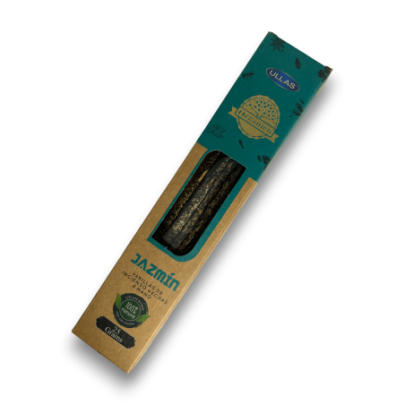 Encens Ulles de Gessamí - ULLAS - Fet a mà - 25gr - Fet a Índia - 100% Natural - ULLAS Encens Orgànic