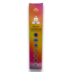 SAC Incenso dos 7 Chakras - SAC Sete Chakras Pacote de 35 paus de incenso (7 pacotes pequenos de 5 paus)