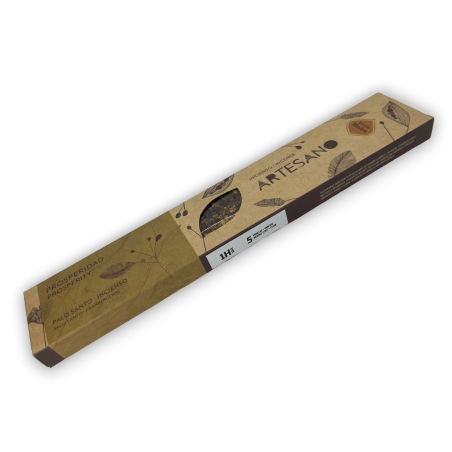Palo Santo Räucherstäbchen und Heilige Mutter Räucherstäbchen - Wohlstand - 5 Bio-Riegel - Artisan Räucherstäbchen