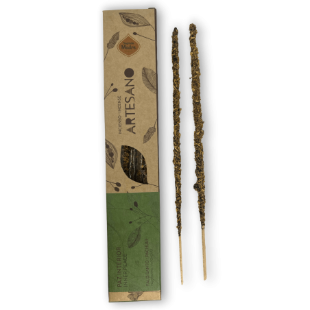 Palo Santo Weihrauch und Heilige Mutter Patchouli - Innerer Frieden - 5 Bio-Riegel - Artisan Incense