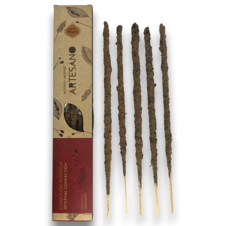 Encens Bois de Santal Sainte Vierge - Inner Connection - 5 bâtonnets bio - Encens Artisan