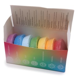 Chakras Badbomber Harmoni för Chakras och Inre Glöd - Stor Låda - 7 badbomber