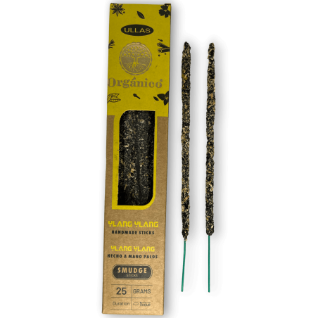 Tămâie Ullas Ylang Ylang - Lucrată manual - 25gr - Fabricată în India - 100% naturală - Tămâie organică ULLAS