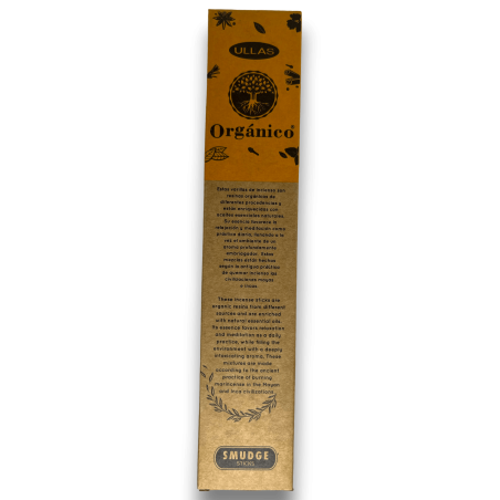 Orange Ullas Räucherstäbchen - Orange - Handgefertigt - 25gr - Made in India - 100% natürlich - ULLAS Bio Räucherstäbchen