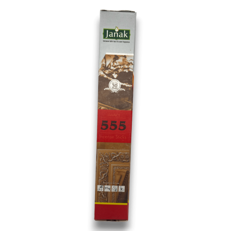Encens Janak 555 - Paquet de 50gr. - Fabriqué en Inde
