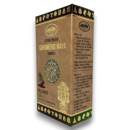 Maya Ontsmettingsbommen Palo Santo en Rua AUM FRAGRANCES - Magische Sferen Sahumerio 8 wierookbommen Genezing en Bescherming