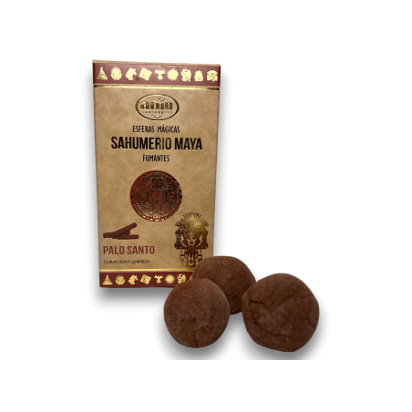 Maya Palo Santo AUM FRAGRANCES rykande bomber - Maya rökelse magiska sfärer 8 rökelsebomber Läkning och rening