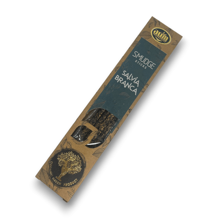 Smudge Sticks di incenso biologico alla salvia bianca AUM - 25gr.