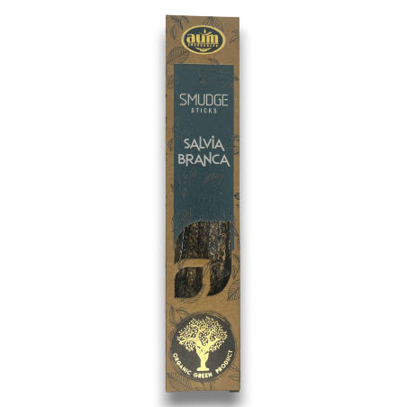 Encens Sauge Blanche Bio AUM Fragrances Smudge Sticks - 25gr.