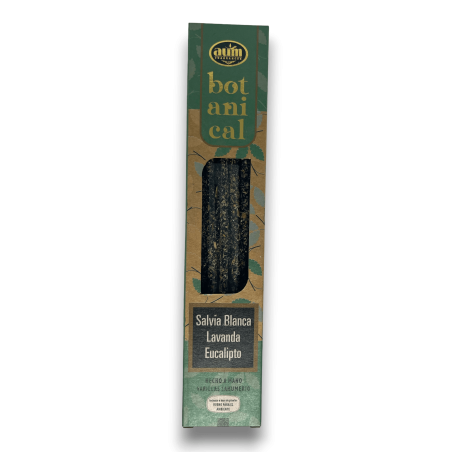 Sauge Blanche Bio, Lavande et Eucalyptus Encens AUM Parfums Botaniques - 25gr.