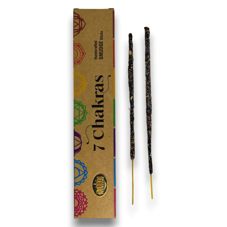Organisk rökelse 7 chakran AUM Dofter Smudge Sticks - 25gr.