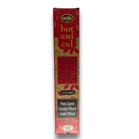 عطر بالو سانتو العضوي وخشب الصندل وبخور الأرز AUM النباتية - 25gr.