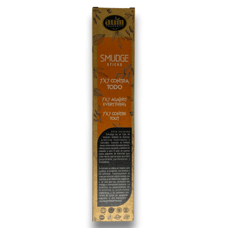 Encens Bio 7X7 Contre Tous les Parfums AUM Bâtonnets de Purification - 25gr.