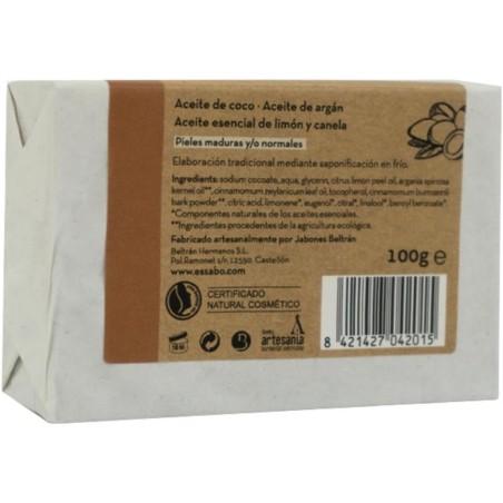 ESSABO Natural Soap Argan Oil - 100gr - Mogen och normal hud - Naturlig kosmetisk