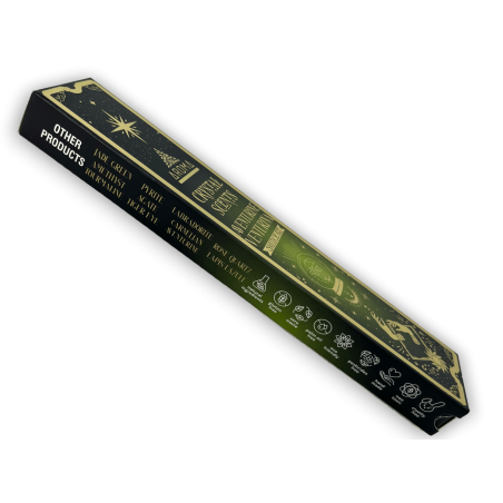 Incienso Aventurina AROMA Smudge Kit Incienso Crystal Aventurine - Barritas de incienso con minerales - 1 cajita de 20gr.