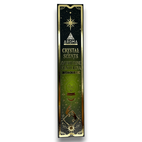 أفينتورين البخور AROMA لطخة البخور كيت كريستال أفينتورين - البخور العصي مع المعادن - 1 مربع من 20gr.