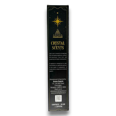Encens Lapis lazuli AROMA Smudge Kit d’encens Lapis Lazuli - Bâtonnets d’encens minéraux - 1 boîte de 20gr.