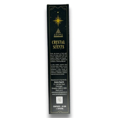 Encens Pirita AROMA Smudge Pyrite Kit Encens - Barretes d'encens amb minerals - 1 capseta de 20gr.