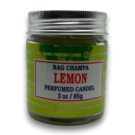 Vela Nag Champa Satya Limão Limão - 85gr. - Duração de 24 horas