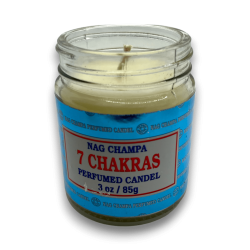 Pot à bougie 7 Chakras Nag Champa Satya - 85gr....