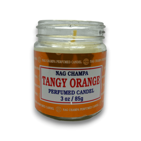 Pot d’orange épicée Nag Champa Satya Bougie à l’orange acidulée - 85gr. - durée 24 heures