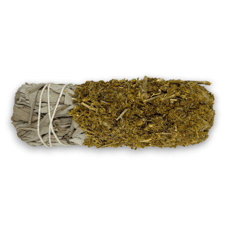 DIP White Sage Bundle with Rue - Eco-Artisanal Battered Bundle - Protection and Purification
