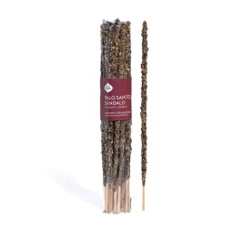 聖なる母親の調和とリラクゼーションのための手作りのパロサントとサンダルウッドのインセンス -...