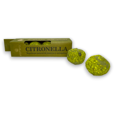 Esferes Màgiques Citronel·la AROMANZA - Il·luminar-te Argentina - 4 bombetes defumació repel·lent natural insectes i mosquits