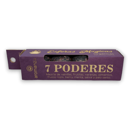Magic Spheres 7 Puissances AROMANZA - Iluminarte Argentina - 4 bombes fumantes bio naturelles