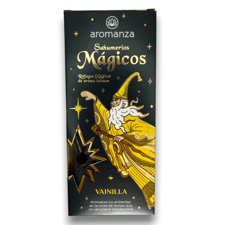 Tămâie magică Sahumerios Vanilla Aromanza - Iluminarte Argentina - 10 bețișoare groase lucrate manual