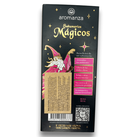Magische Sahumerios Rosa Real Aromanza Wierook - Iluminarte Argentina - 10 dikke handgemaakte stokjes