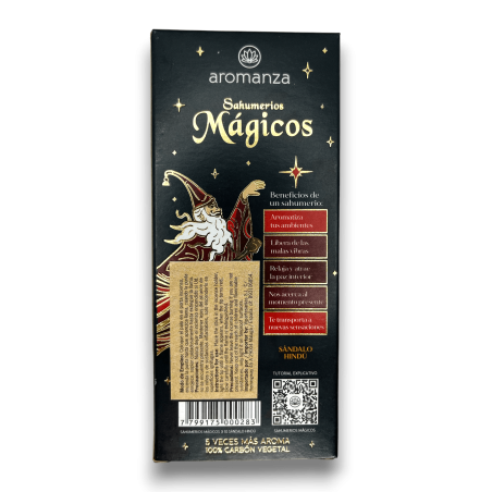 Magische Räucherstäbchen Sandelholz Hindu Aromanza Räucherstäbchen - Iluminarte Argentina - 10 handwerkliche dicke Riegel