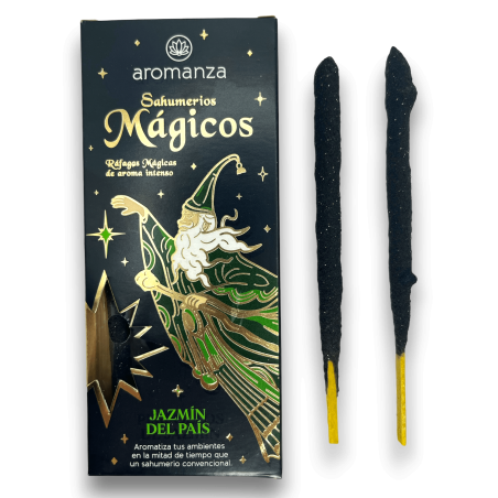Sahumerios Mágicos Jasmim do Campo Incenso Aromanza - Iluminarte Argentina - 10 palitos grossos feitos à mão