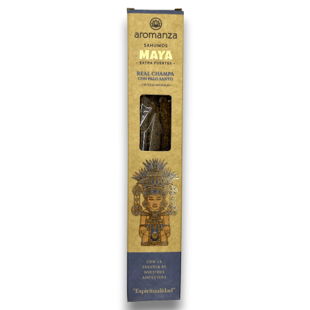 Maya Real Champa Fume avec Encens Palo Santo Spirituality Aromanza - Iluminarte Argentina - 3 très grands bars