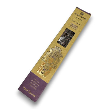 Maya Lavande Violette Anti Stress Aromanza Encens Sahumos - Iluminarte Argentine - 3 barres extra larges / fortes