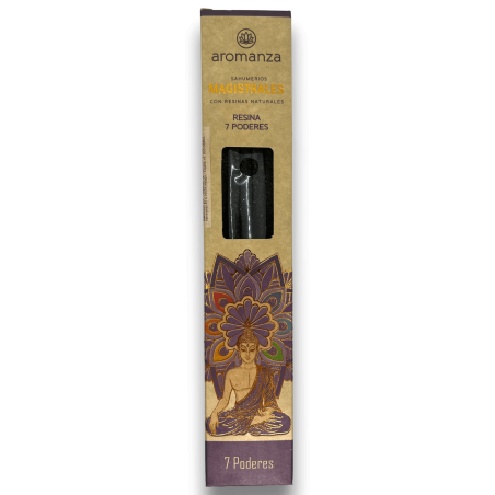Bruciaincensi Master 7 Potenze Incenso Aromanza - Iluminarte Argentina - 8 bastoncini spessi con Resine Naturali