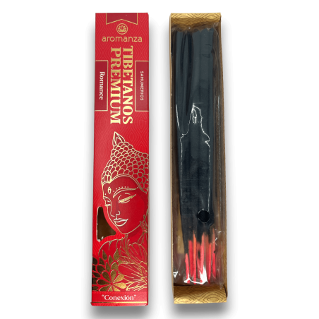 Encens Tibétain Premium Romance Connection Encens Aromanza - Iluminarte Argentina - 8 bâtonnets épais