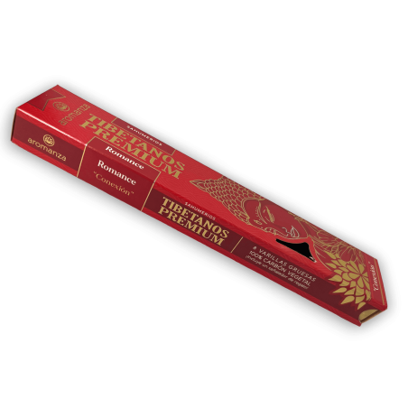 Incienso Tibetano Premium Romance Conexión Aromanza Inciensos - Iluminarte Argentina - 8 varillas gruesas