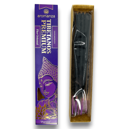 Encens Tibetà Premium Flor Oriental Puresa Aromança Encensos - Il·luminar-te Argentina - 8 varetes gruixudes