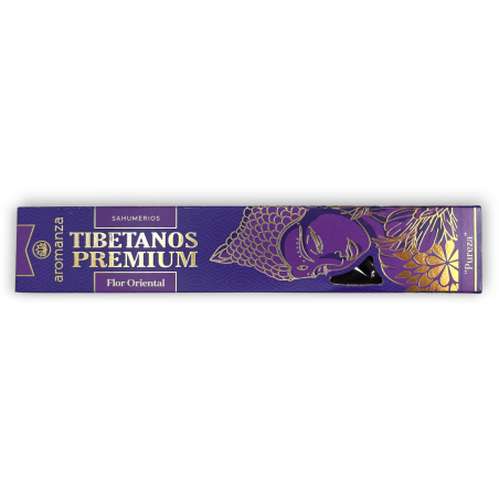Premium Tibet Räucherstäbchen Orientalische Blume Reinheit Aromanza Räucherstäbchen - Iluminarte Argentina - 8 dicke Stäbchen