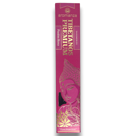 Premium Tibet Räucherstäbchen Passion Rosa Faszination Aromanza Räucherstäbchen - Iluminarte Deutschland - 8 dicke Stäbchen