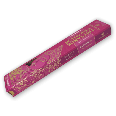Encens Tibétain Premium Passion Pink Fascination Encens Aromanza - Iluminarte Argentina - 8 bâtonnets épais