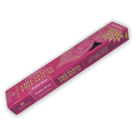 Encens Tibétain Premium Passion Pink Fascination Encens Aromanza - Iluminarte Argentina - 8 bâtonnets épais