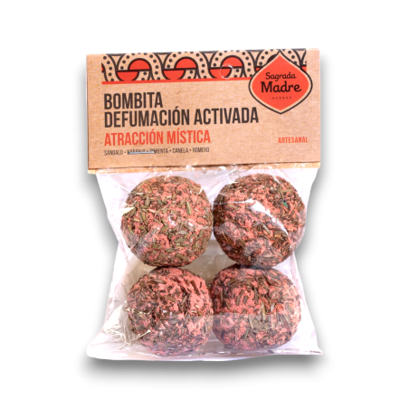 Sac à bombes d’attraction mystique de la Sainte Mère - Bois de santal parfumé activé, Orange, Poivre, Cannelle et Romarin - 4 un
