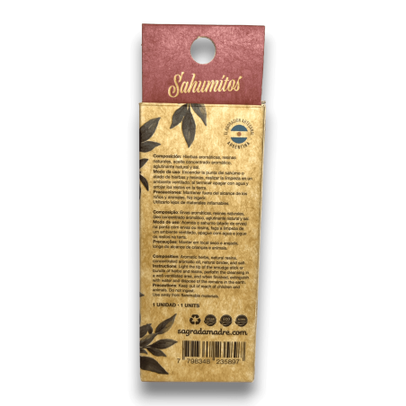 Sahumito Mirra Palo Santo Sacred Mother Harmony and Energy Cleansing - Cutie 1 unitate.