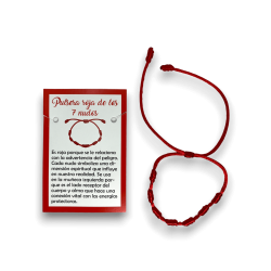 7 Knots Red Rope Bracelet - HOSTENATURA...