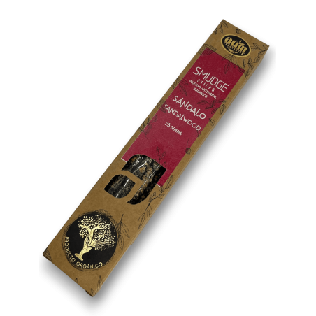 Encens au bois de santal bio AUM Fragrances Smudge Sticks - 25gr.