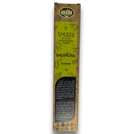 Incienso Orgánico Vainilla AUM Fragrances Smudge Sticks - 25gr.